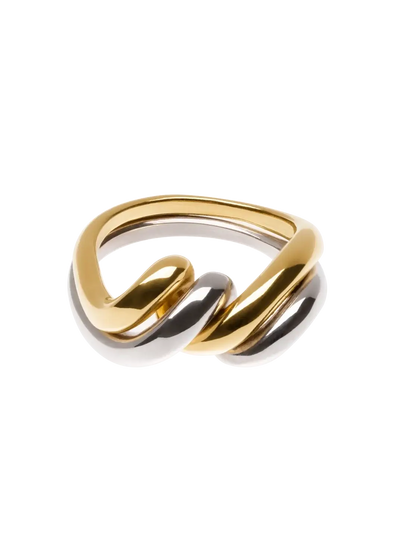 anillo doble bicolor Anillos