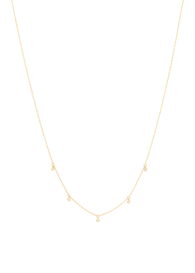 Five lucky diamonds 18k necklace Necklaces