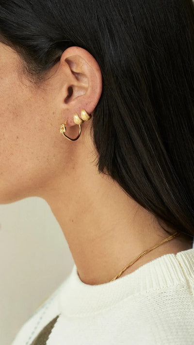 pendientes lucilla knot huggies