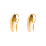 side view of gilberte earrings in gold
