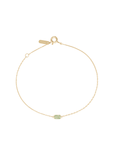 pulsera hannah pulsera de esmeralda de 18k