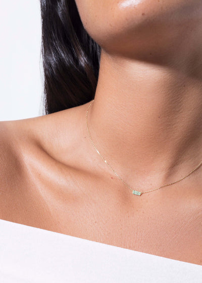 collar hannah 18k esmeralda Collares