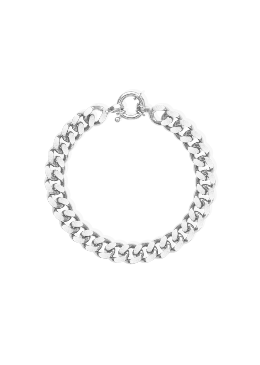 Pulsera Huda plata 19 cm