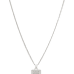 jodie shaped necklace in silver