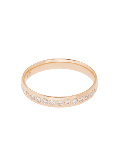 nosotros anillo de compromiso de múltiples diamantes de 18k