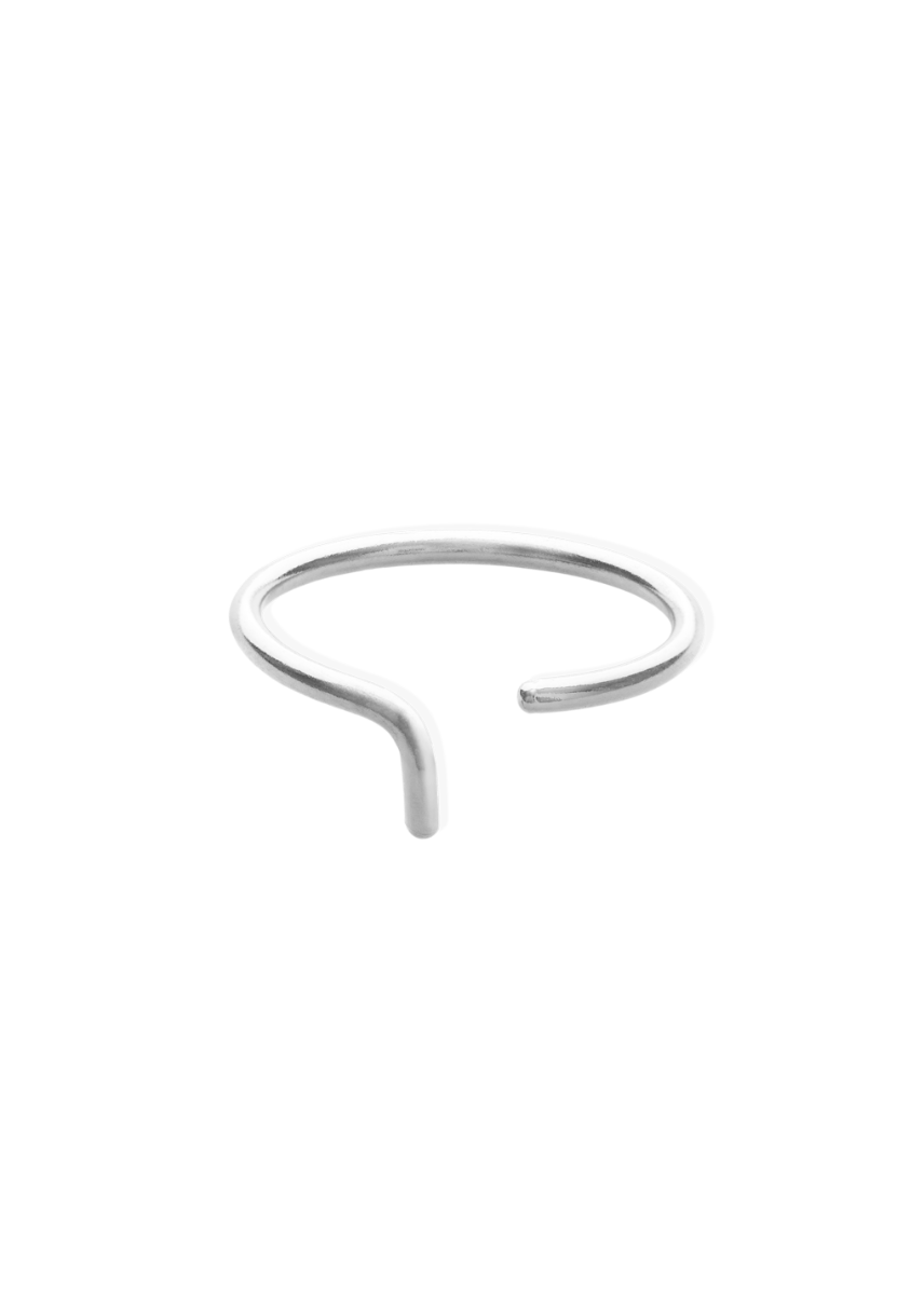 linea ring in silver