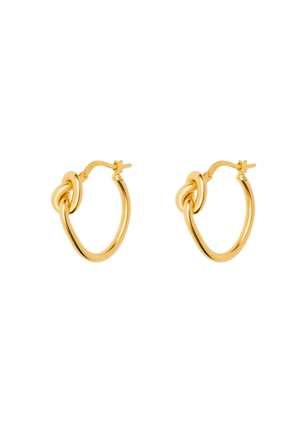 pendientes lucilla knot huggies