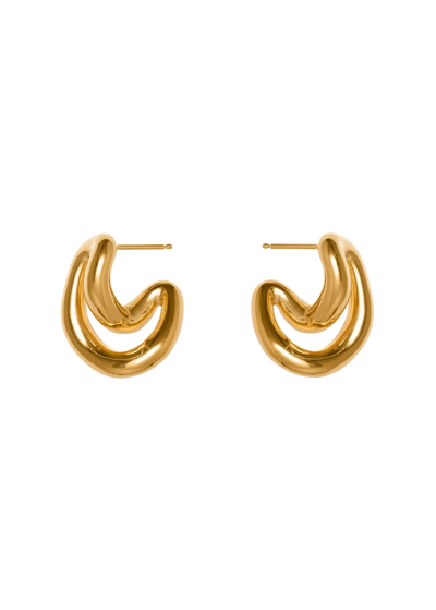 Pendientes Espiral Luna Pendientes
