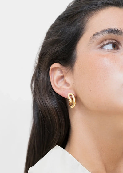 Pendientes Espiral Luna Pendientes