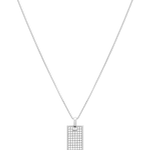 mile necklace in silver