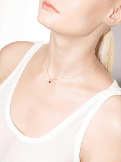 collar de muestra 18k rubí Collares