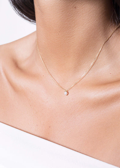 collar natalia 18k perla Collares
