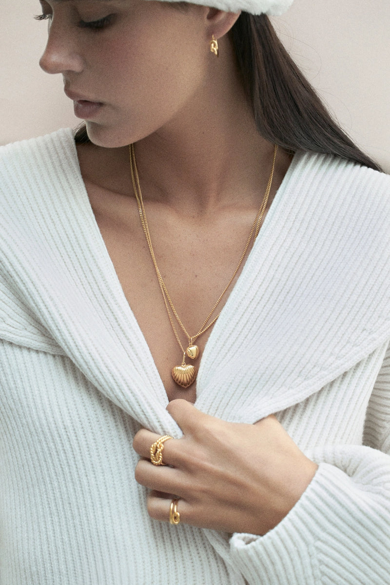 collar con colgante coeur Collares
