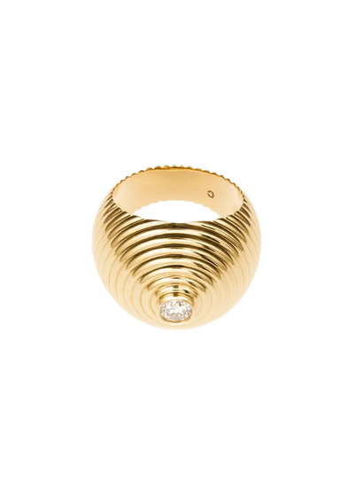 anillo de diamantes de 18k para el dedo meñique Anillos