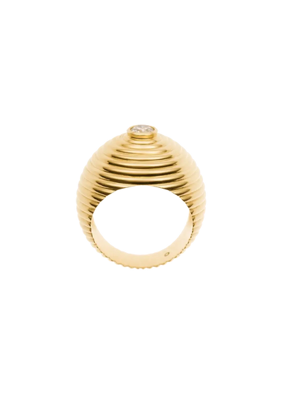 anillo de diamantes de 18k para el dedo meñique Anillos