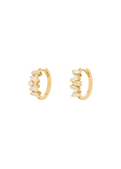 pendientes de diamantes en forma pendientes de 18k