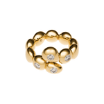 unperfect sphere 18k diamond ring