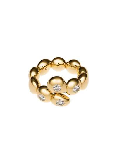 anillo de diamantes esfera imperfecta 18k Anillos