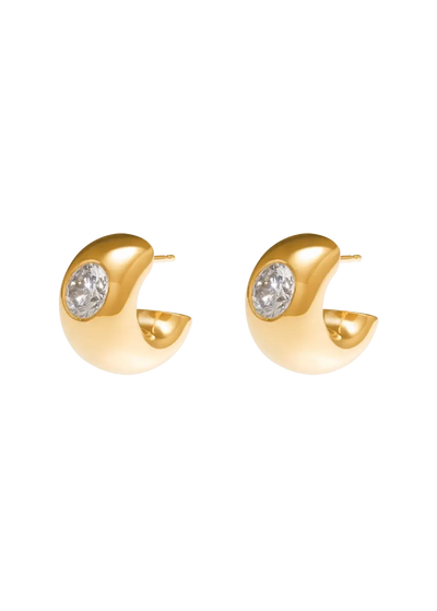 pendientes aros pequeños halo violeta