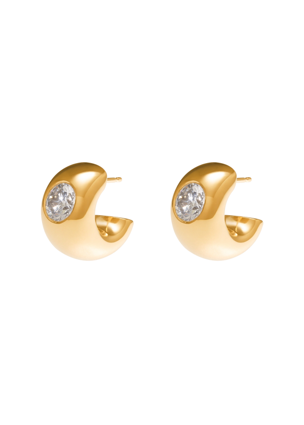 pendientes aros pequeños halo violeta