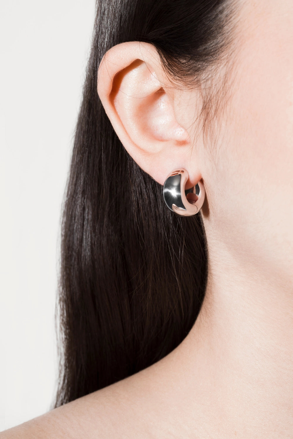 violet mini huggies Earrings