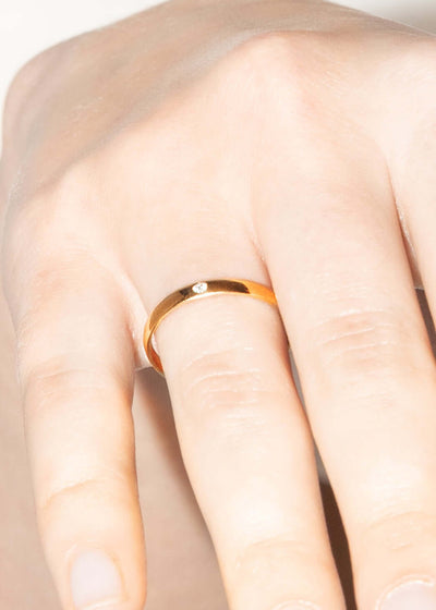 nosotros anillo de compromiso de 18k con diamante Anillos