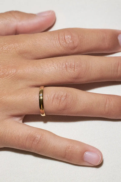 nosotros anillo de compromiso de 18k con diamante Anillos